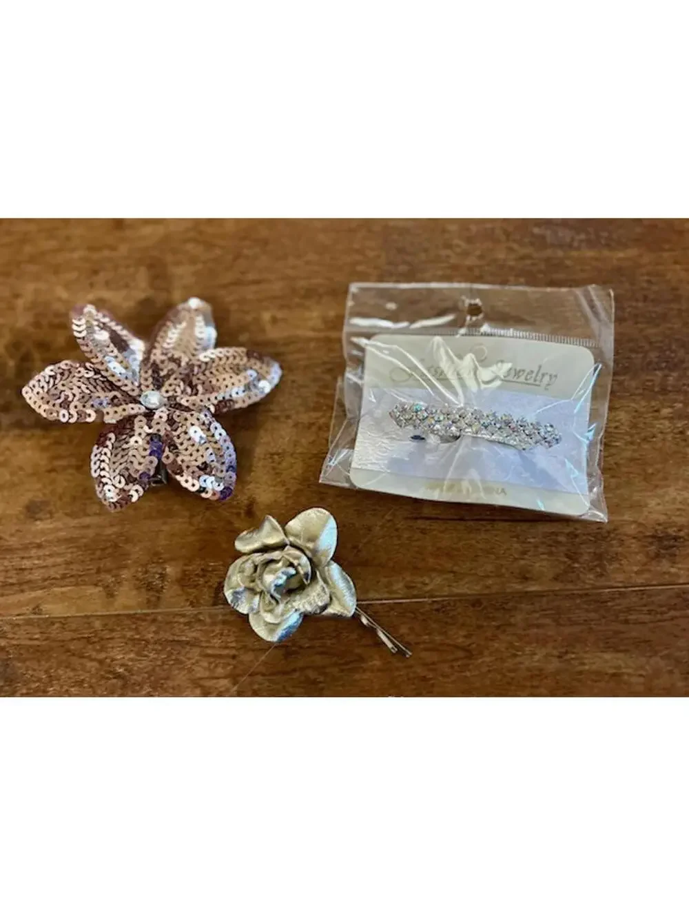 Set of 3 Decorative Flower Hair Clips